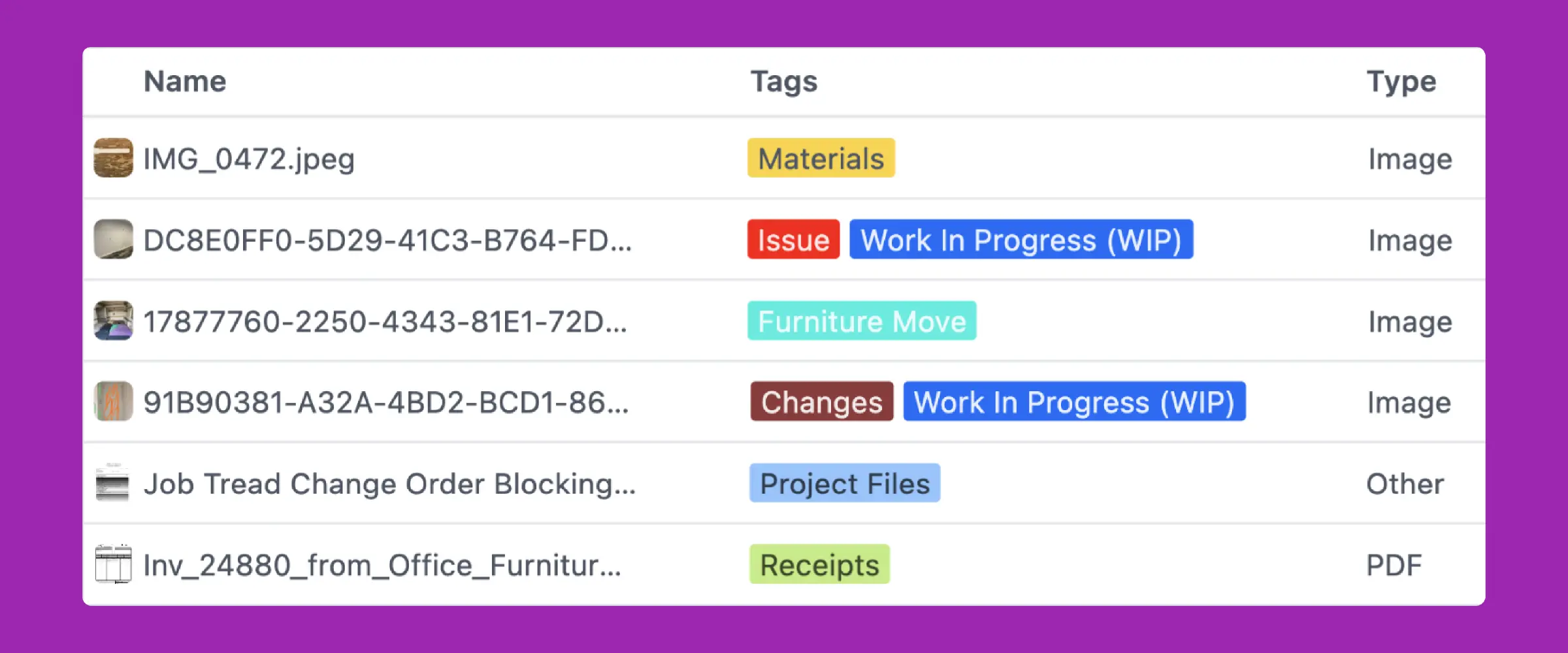 Organize Construction Documents