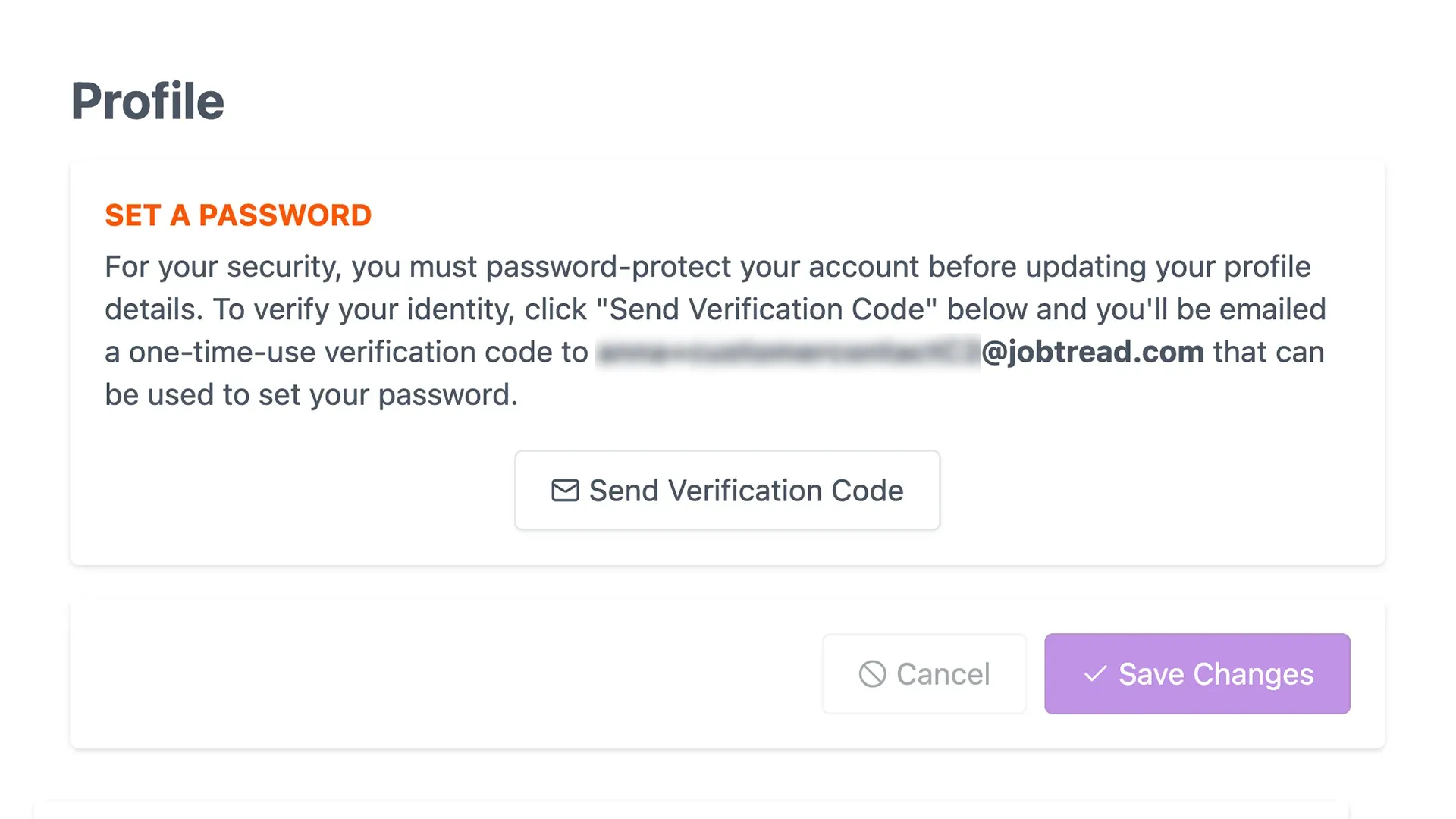 JobTread Login Screenshot