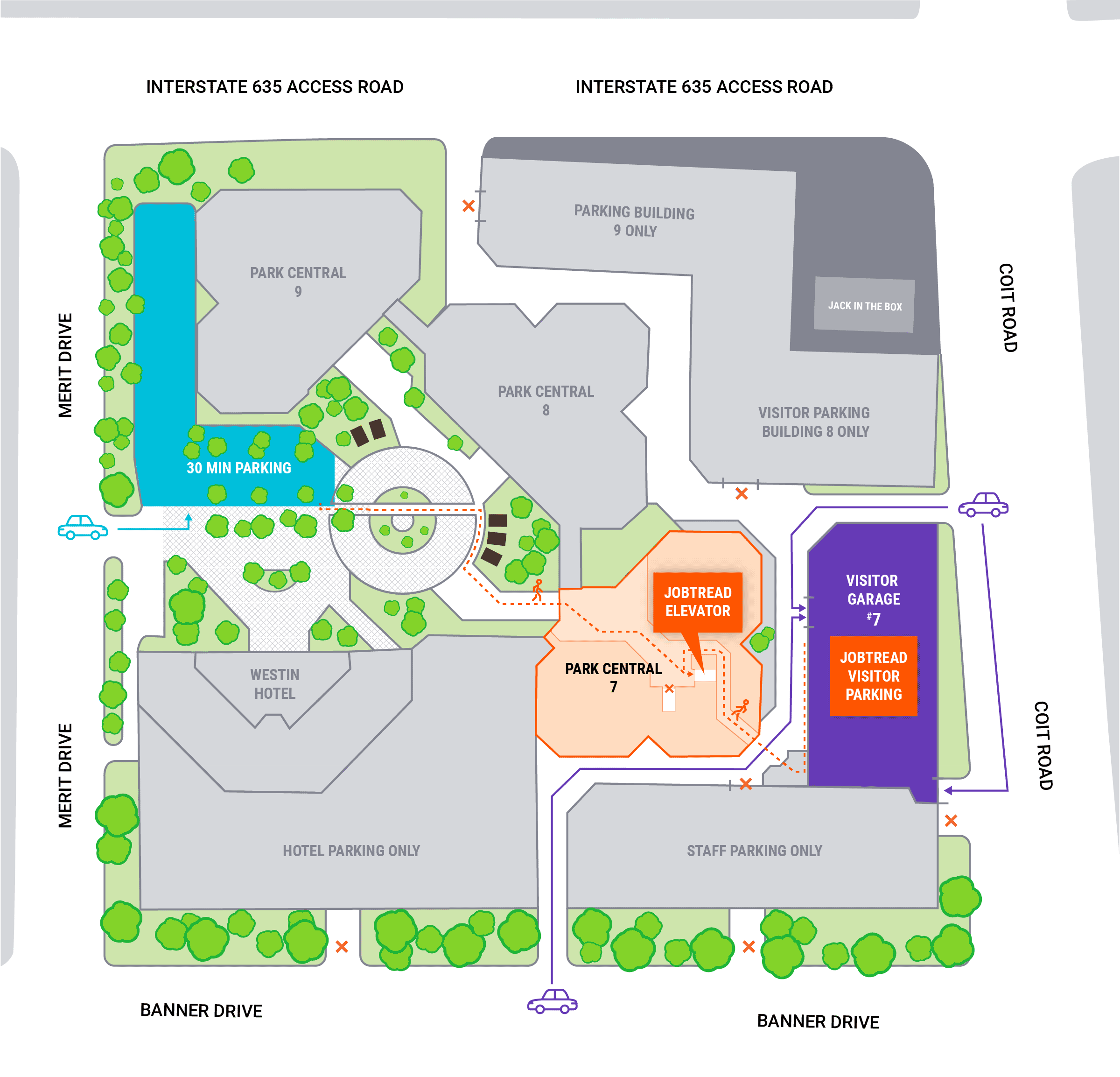 JobTread Parking Map